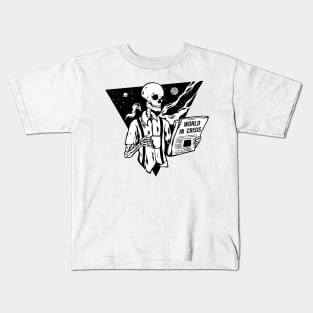 Skeleton drink coffee Kids T-Shirt